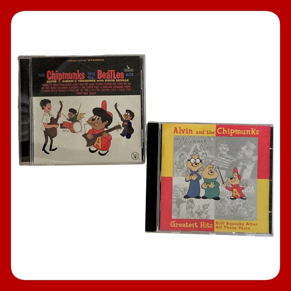 Sing the Beatles Hits Alvin and Chipmunks Greatest 2 CD Lot Excellent D133827